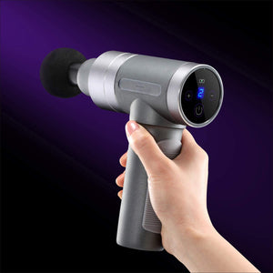 Massage Gun Handheld Percussion Massagers Back Leg Body Massage Deep Tissue Massager Gray