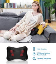 Load image into Gallery viewer, Back and Neck Massager, Massage Pillow with Heat for Muscle Pain Relief, The Best Relaxing Gift for Home Offices and Cars