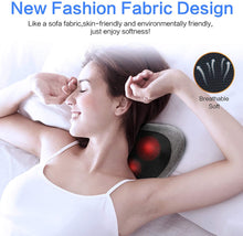 Load image into Gallery viewer, Back Massager with Heat,Shiatsu Back and Neck Massager with Deep Tissue Kneading,Electric Back Massage Pillow for Back,Neck,Shoulders,Legs, Foot,Body Muscle Pain Relief,Use at Home,Car