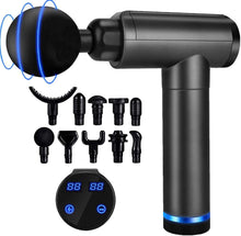 Load image into Gallery viewer, Massage Gun Deep Tissue, Quiet Muscle Percussion Back Neck Head Hammer Massager for Athletes, Pain Relief, 30 Speed Level, LED Touch Screen