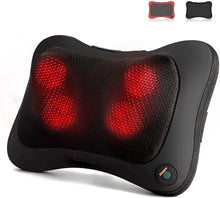 Load image into Gallery viewer, Back and Neck Massager, Massage Pillow with Heat for Muscle Pain Relief, The Best Relaxing Gift for Home Offices and Cars